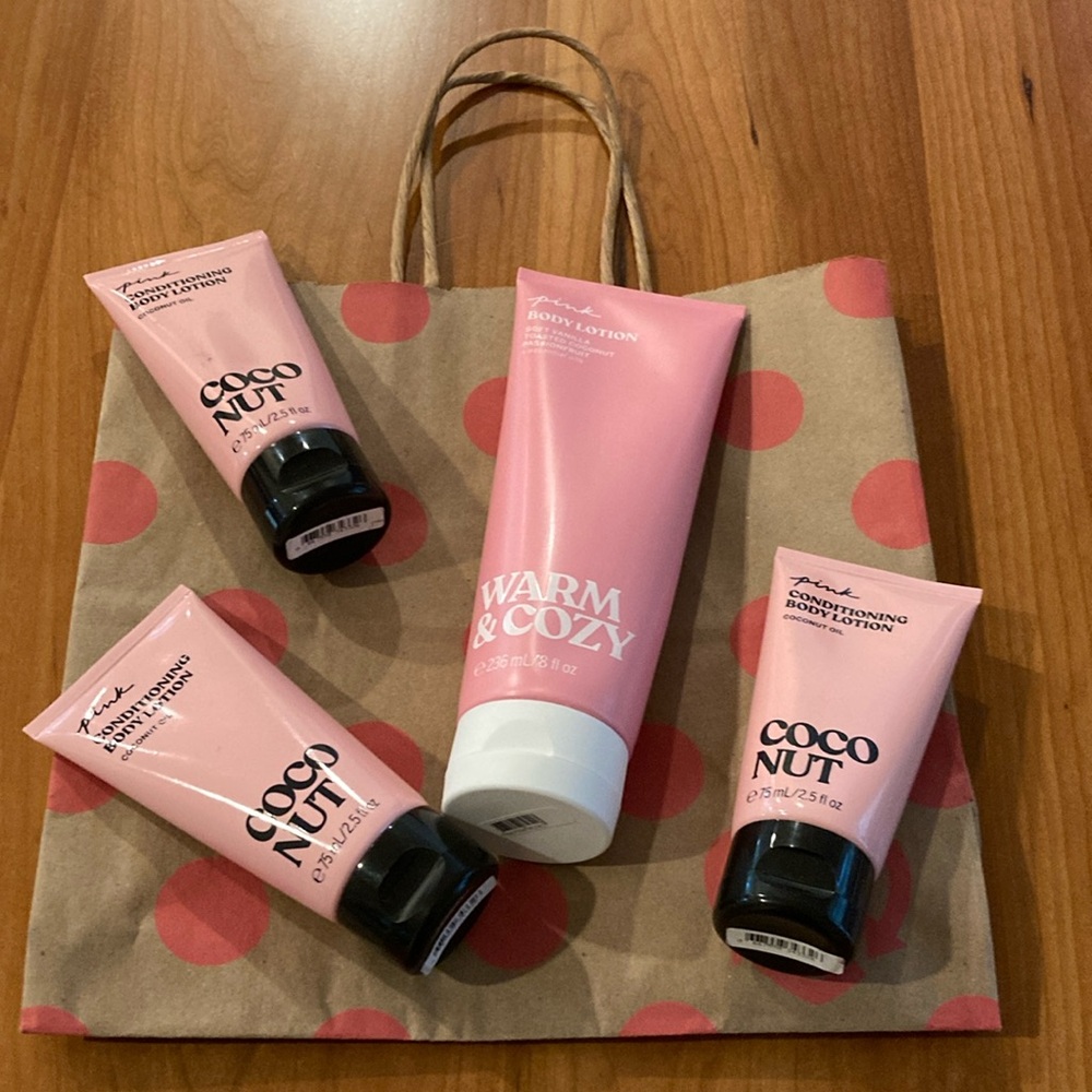 Pink Body Lotion Set